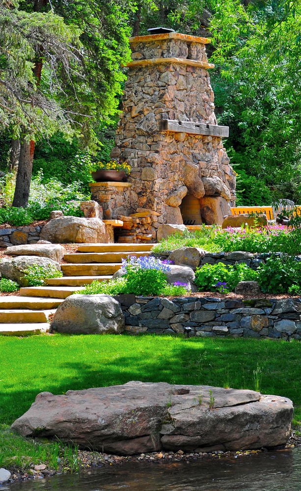 Outdoor Fireplaces - Outdoor Fire Pits | Designscapes Colorado
