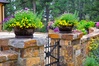 This stone fence and gate create a sense of order in the landscape Structures & Stonework 14