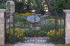 This Colorado garden features a small landscape structure focal point Structures & Stonework 2