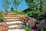 Well placed stone creates a naturalistic stairway in this Colorado landscape