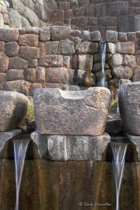 Ancient Incan fountains outside of Cusco.